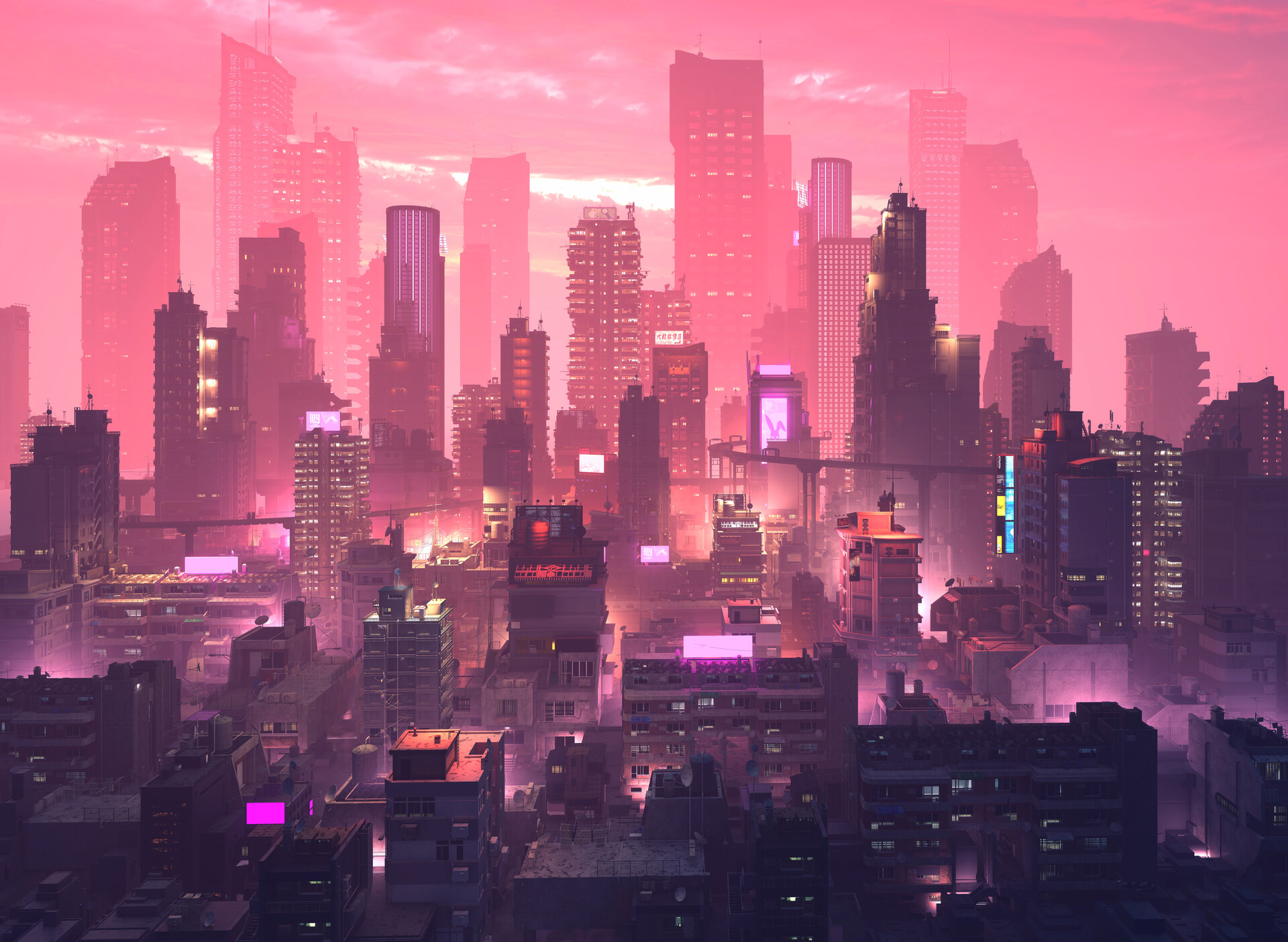 手指断了 a - 城市夜景工作图 - Publication 6 décembre 2024 - Source ArtStation