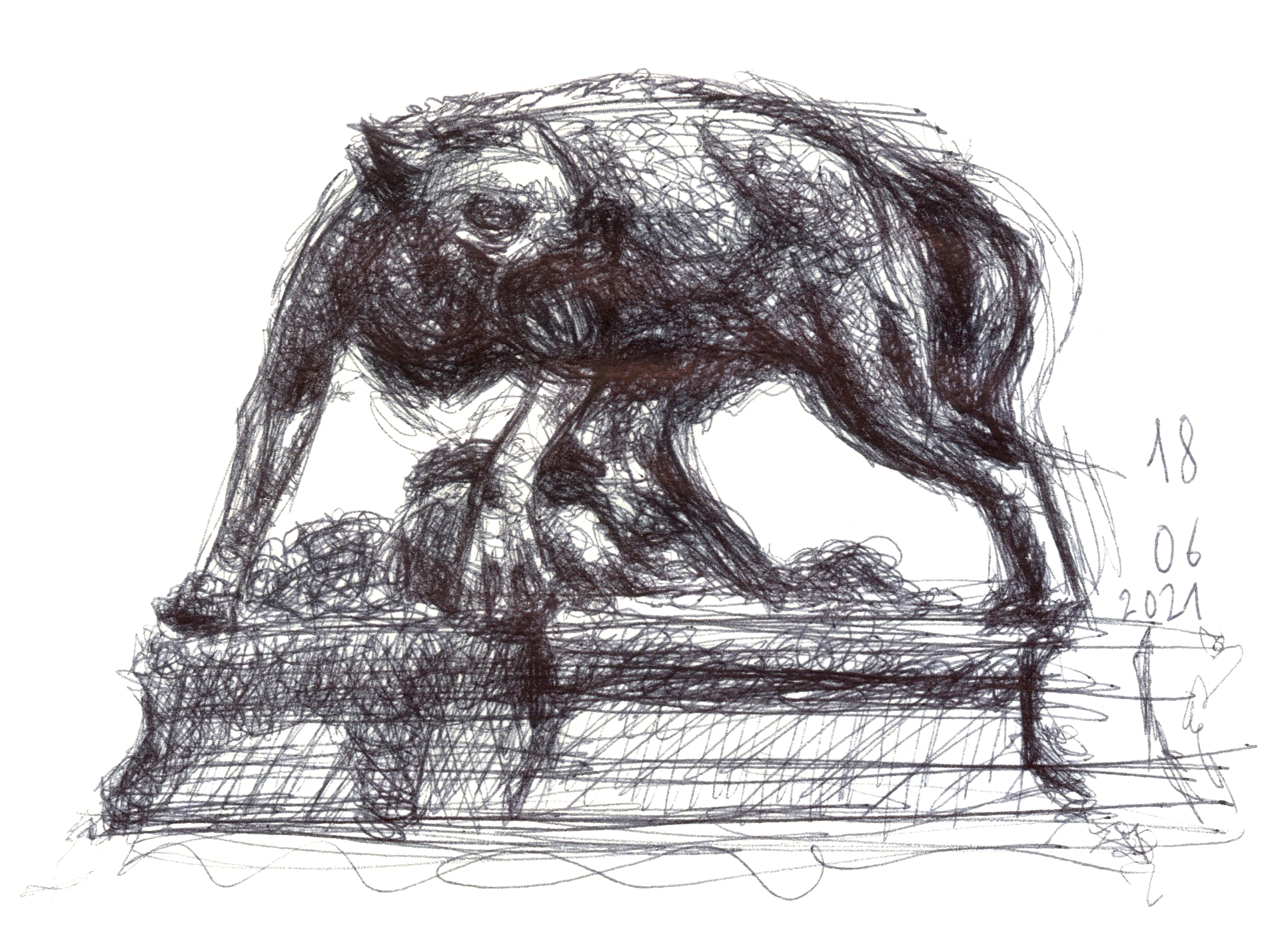 Statue de louve (Jardin des plantes)