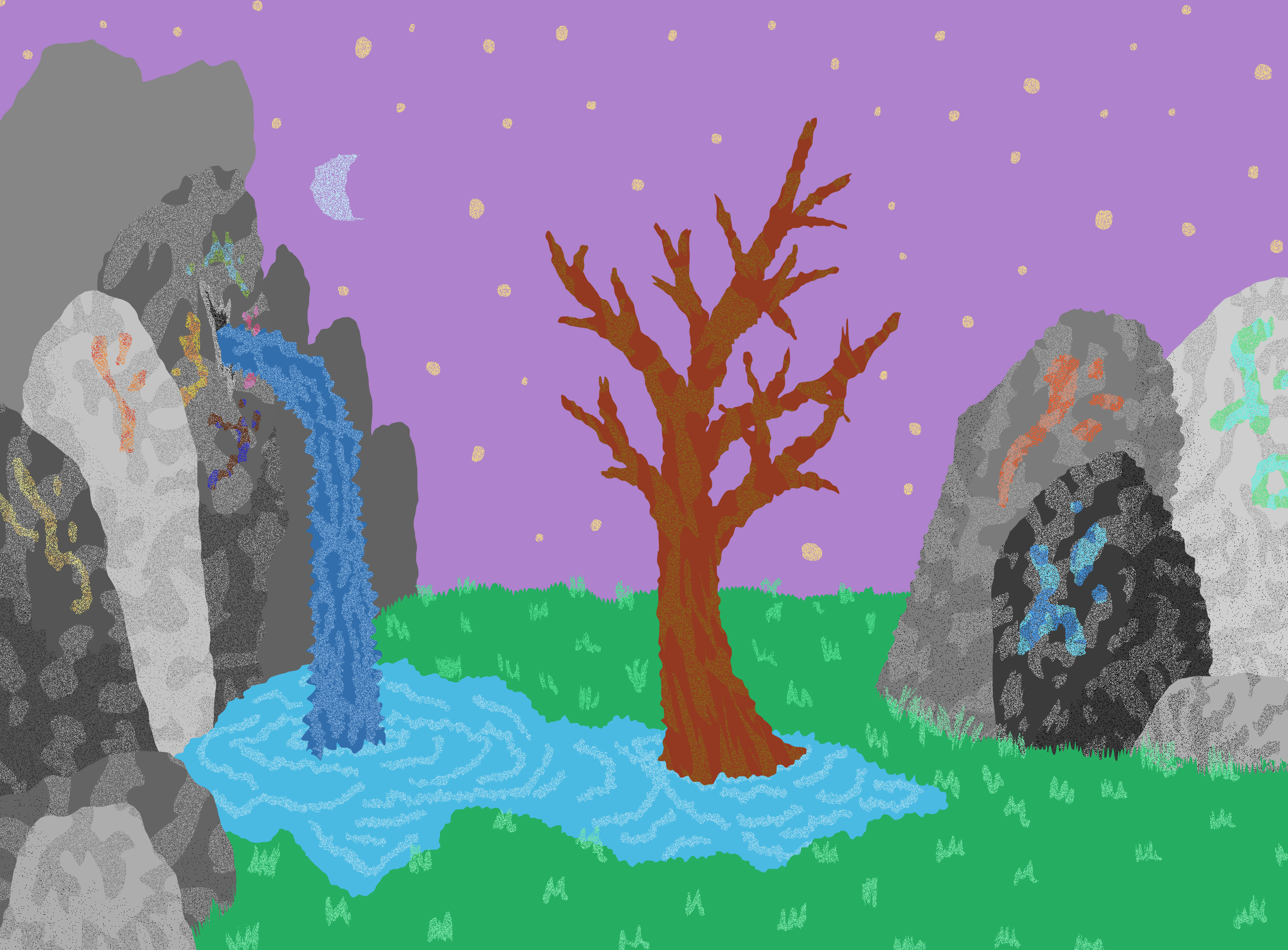 L'arbre dans la nuit