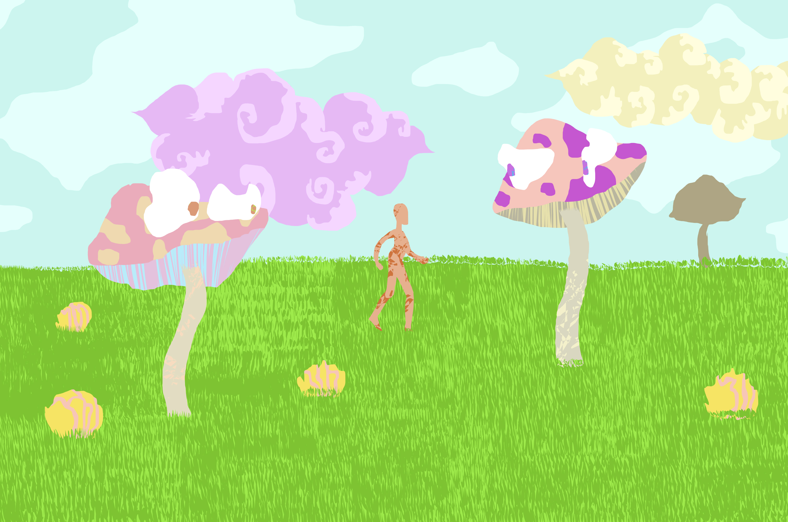 La plaine aux champignons