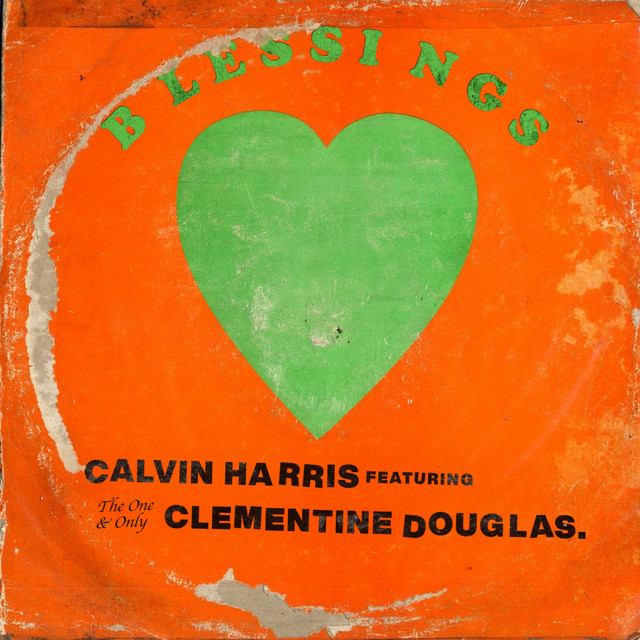 Pochette du single de Calvin Harris & Clementine Douglas " Blessings " - 9 mai 2025 - Source Spotify