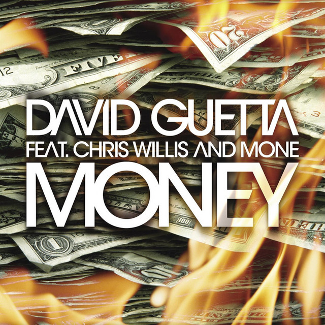 Pochette du single de David Guetta & Chris Willis & Moné " Money " - 9 avril 2004 - Source Spotify