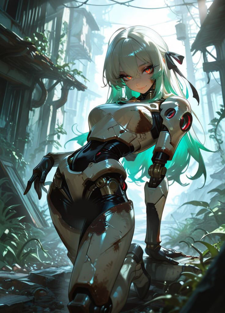 ReferenceHub - 525 Post Apocalyptic Female Android Outfit Overgrown Ruins Cyber Relic Varieties Design and Pose Reference Art V1 4K - 8/29 - IA - Publication 14 mai 2026 - Téléchargement 18 mai 2026 - Source https://www.artstation.com