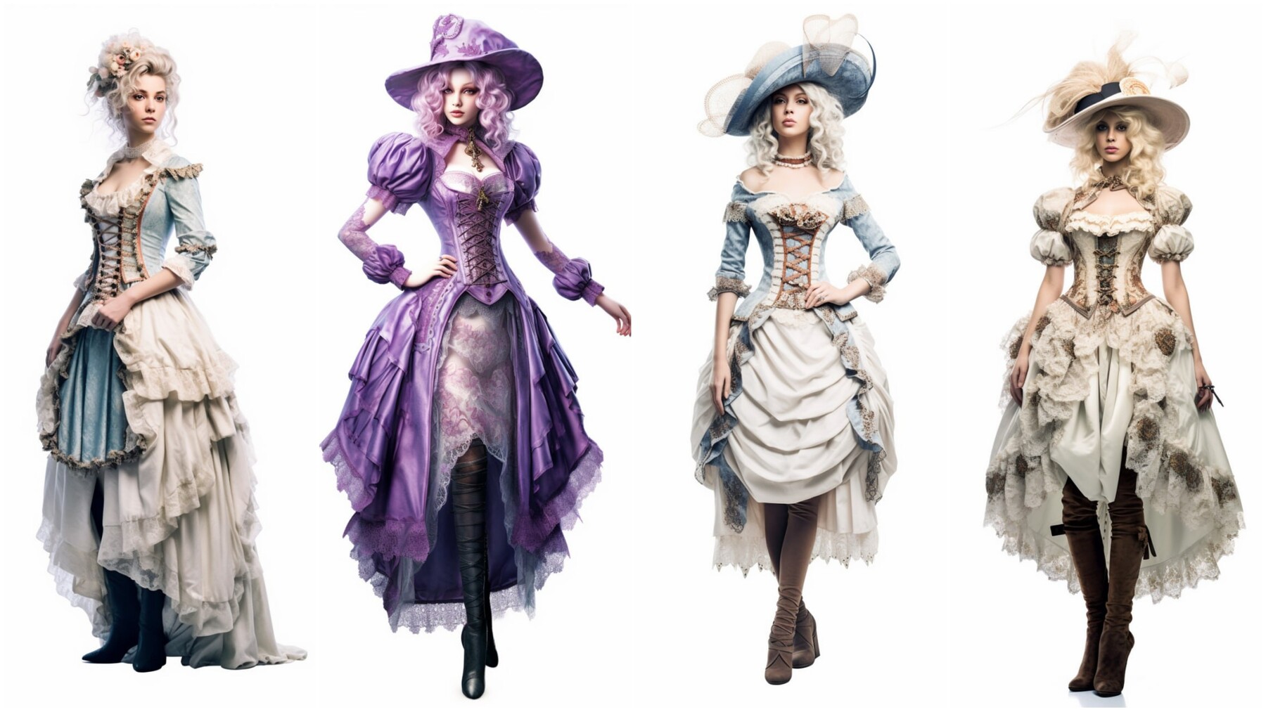 Tika Concept - +250 Rococo Female Character Concept (4k) - 4/7 - IA - Publication 7 août 2023 - Téléchargement 13 janvier 2026 - Source https://www.artstation.com